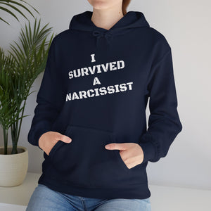 Open image in slideshow, Unisex Heavy Blend™ Narcissist Survival Hooded Sweatshirt
