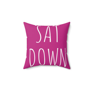 Open image in slideshow, Chatty&#39;s sat down Square Pillow
